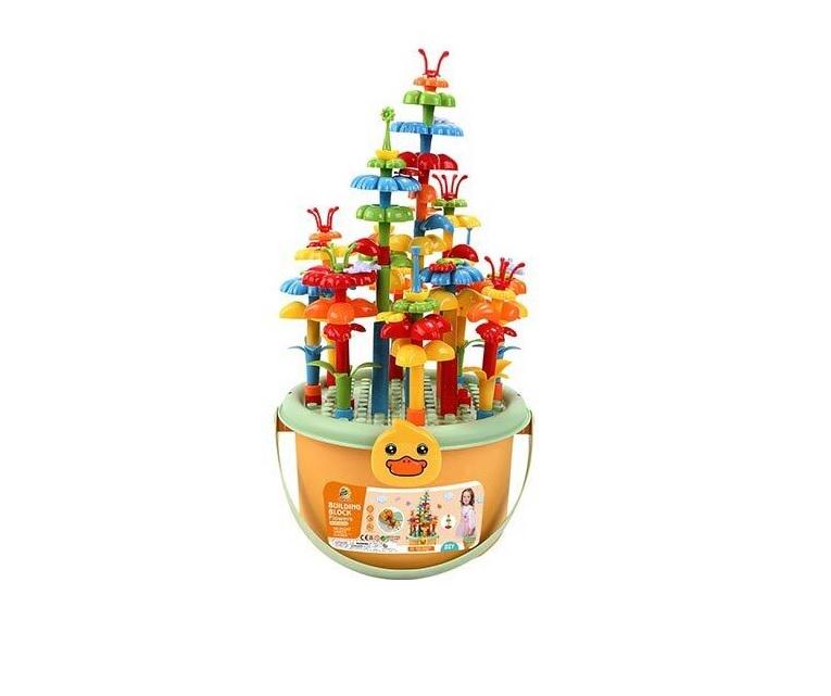 Конструктор дитячий Квітковий сад 142 деталі/наліпки Multicolor (158686)