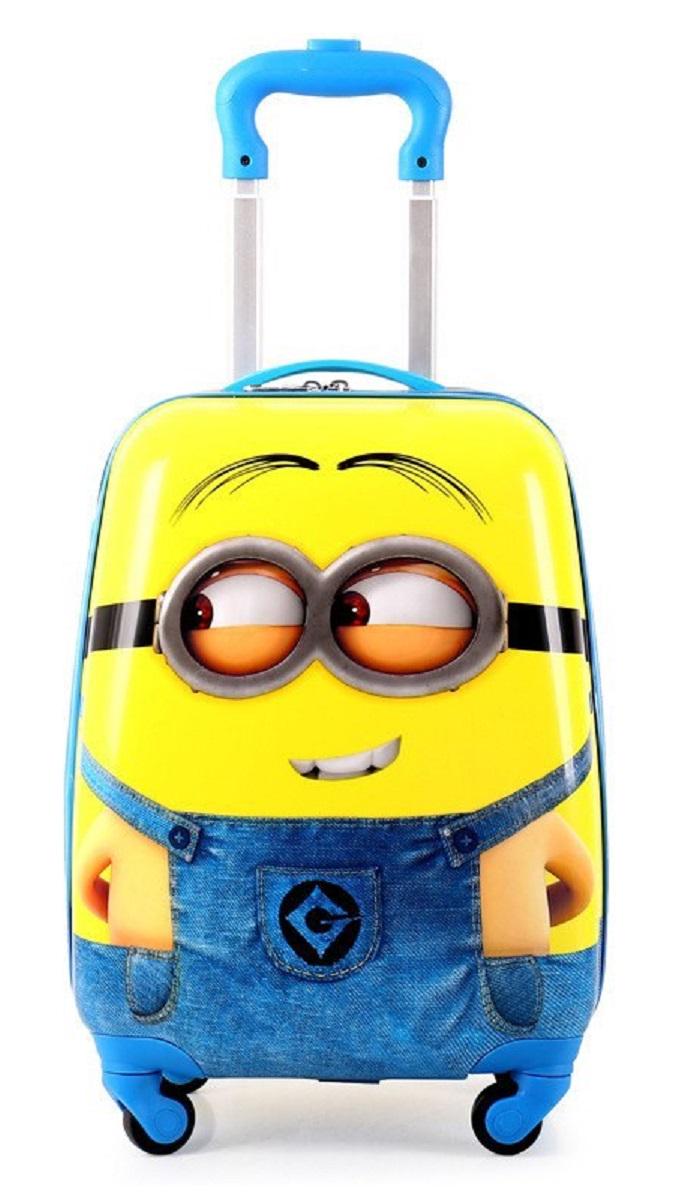 Чемодан детский пластиковый Миньен 42 см 4 колеса (Bp188203)