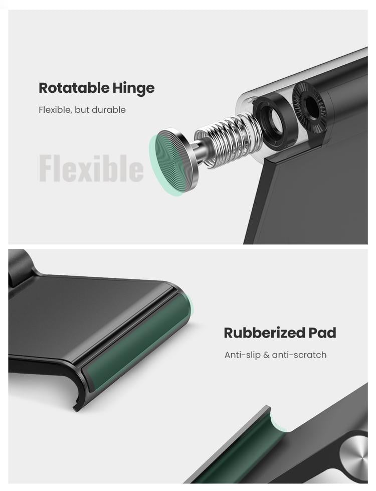 Підставка для телефону UGREEN настільна складана Чорний (50747) - фото 13 Підставка для телефону UGREEN настільна складана Чорний (50747) - фото 13