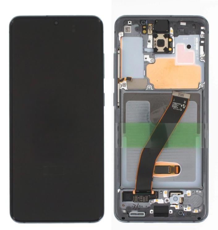 Экран Lcd/Touchscreen для Samsung S20/G980 рамка Service pack Black/Black (000545751)