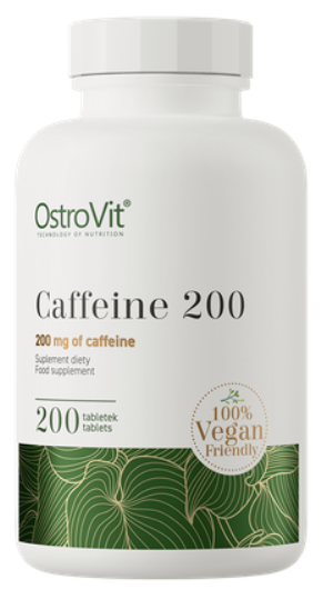 Комплекс Кофеин OstroVit Caffeine 200 мг 200 таблеток Комплекс Кофеин OstroVit Caffeine 200 мг 200 таблеток