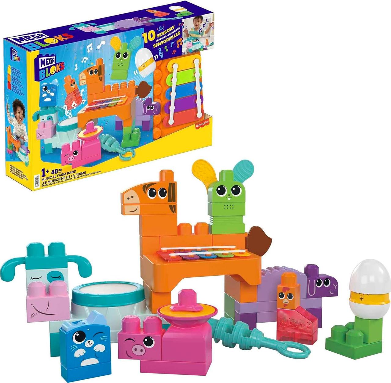 Конструктор Mega Bloks Fisher-Price HPB46 Музичні тварини на фермі 40 дет. (36936527)