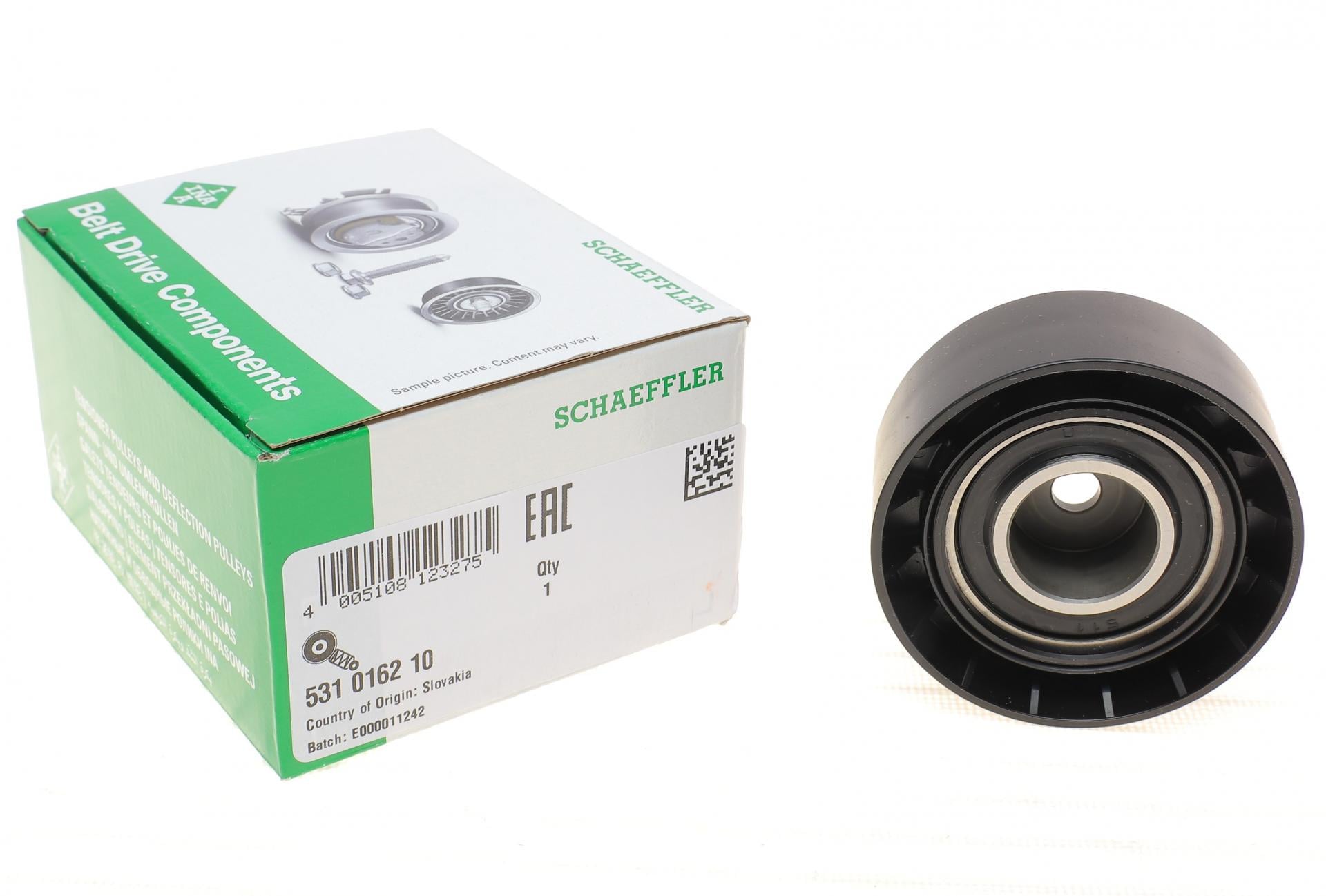 Ролик генератора INA BMW 5 E34/E39/7 E32/38 3.0-4.4 96- натяжной 70х28 мм M60/M62 (531 0162 10 INA)