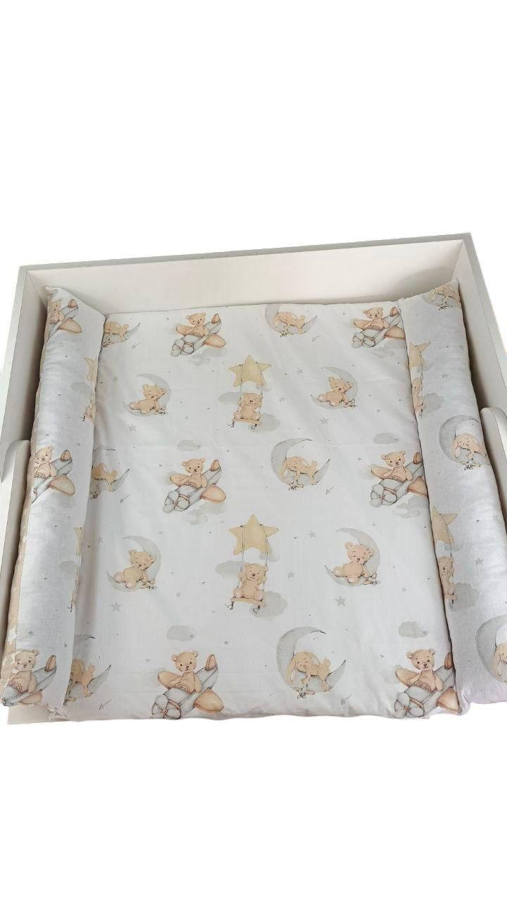 Пеленальный матрас двусторонний на детский комод с принтом Медвежонок 90х70 см (2007) - фото 4 Пеленальный матрас двусторонний на детский комод с принтом Медвежонок 90х70 см (2007) - фото 4