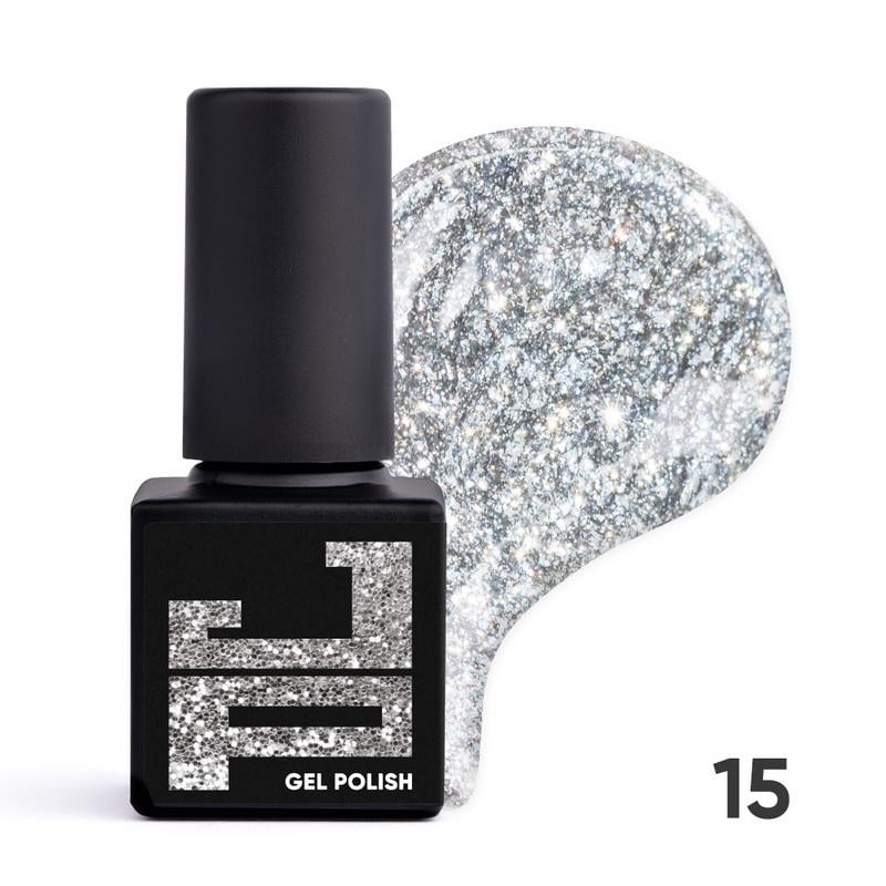 Гель-лак Jerden Proff 5 ml 015 Silver mica