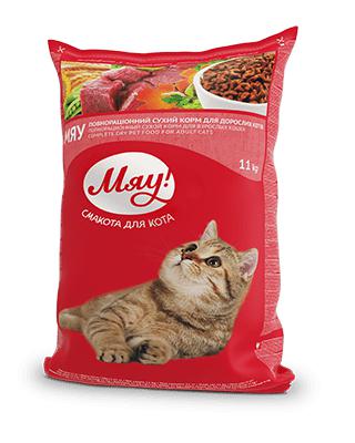 Сухой корм МЯУ курица 11 кг