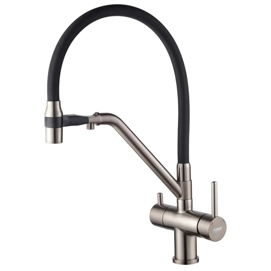 Смеситель кухонный с выходом для питьевой воды KOER KB-72006-07 (KR3382)