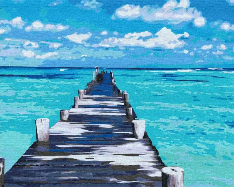 Картина по номерам Brushme Лазурная дорога 40x50 см (BSM-B52180)