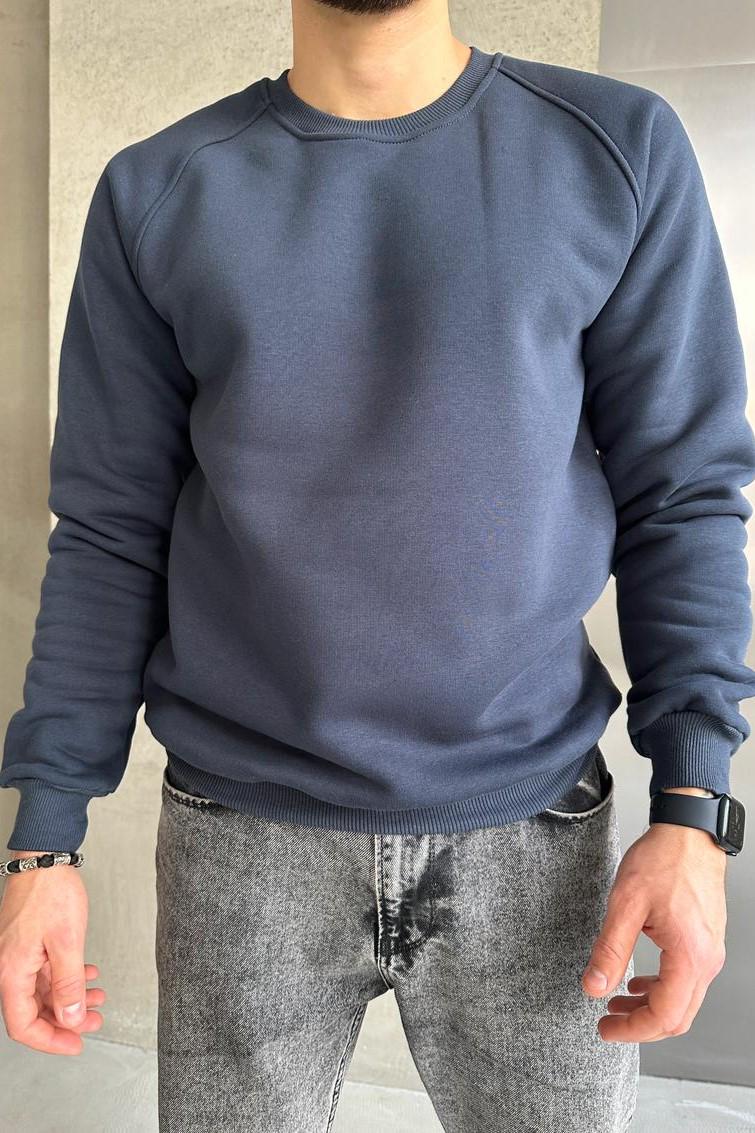 Свитшот мужской М138.3 3XL Серый (602-1-65) - фото 2 Свитшот мужской М138.3 3XL Серый (602-1-65) - фото 2