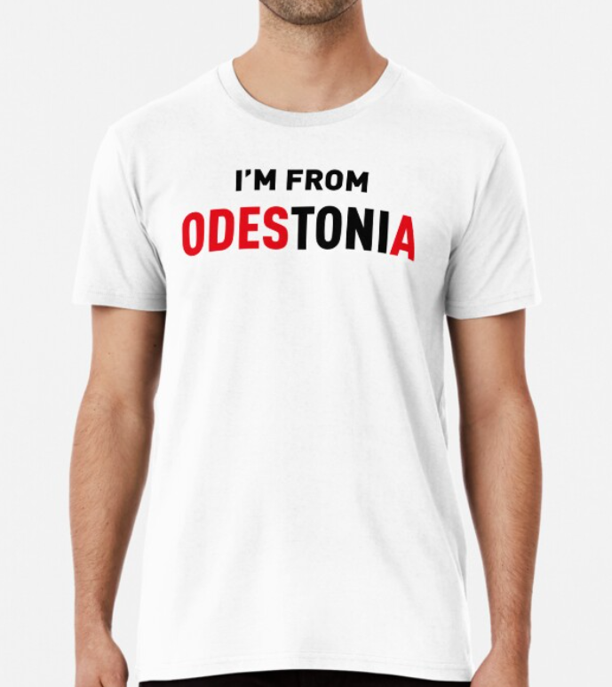 Футболка мужская патриотическая Stedman с принтом I`m from Odestonia Одесса XXXL Белый (УКР379-12)