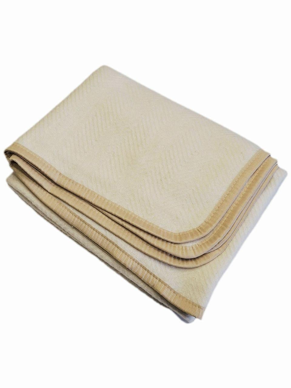 Плед шерстяной детский Vladi Эльф 100x140 см Молочный (2100)