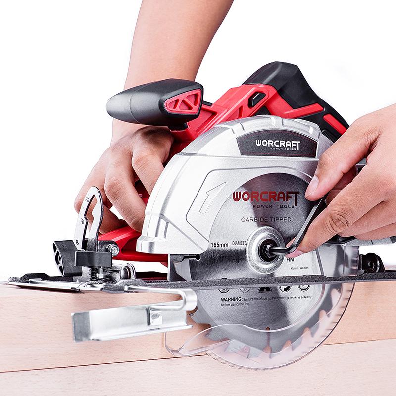 Дисковая пила аккумуляторная Worcraft CCS-S20Li с аккумулятором 4А и зарядным диск 165 мм (43010) - фото 9