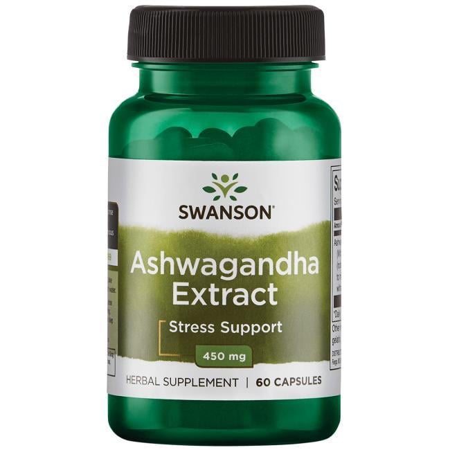 Ашваганда Swanson Ashwagandha Extract Standardized 450 мг 60 Caps