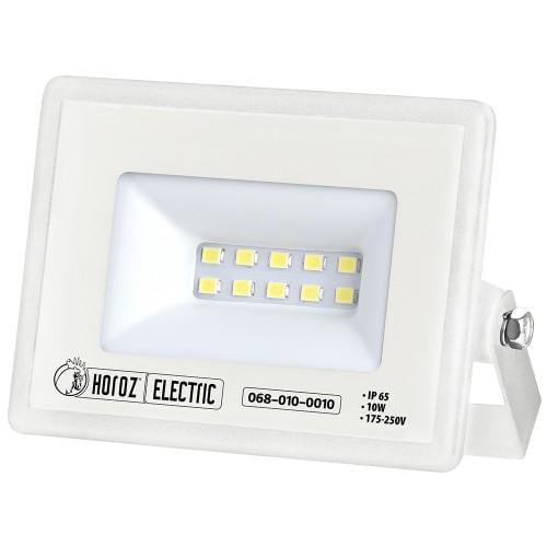 Прожектор светодиодный HOROZ ELECTRIC ASLAN-10 10W 6400K 1600 Lm 175-250V IP65 Белый (068-010-0010-040)