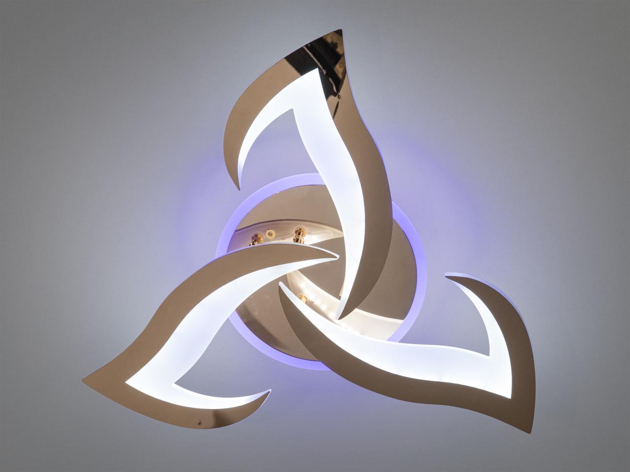 Люстра потолочная светодиодная для гостиной 8146/3G с димером и пультом 45 Вт Золотой (2701217554) - фото 2 Люстра потолочная светодиодная для гостиной 8146/3G с димером и пультом 45 Вт Золотой (2701217554) - фото 2