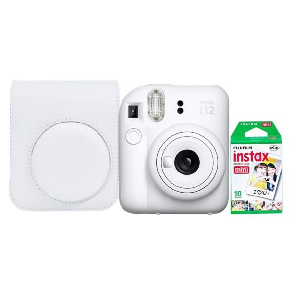 Камера моментальной печати Fujifilm Instax Mini 12 + чехол/фотопленка 10 шт. White (12052672)