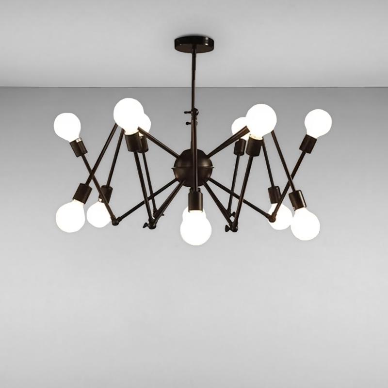 Люстра подвесная паук LightHouse NM-16463/12 Черный (16026)