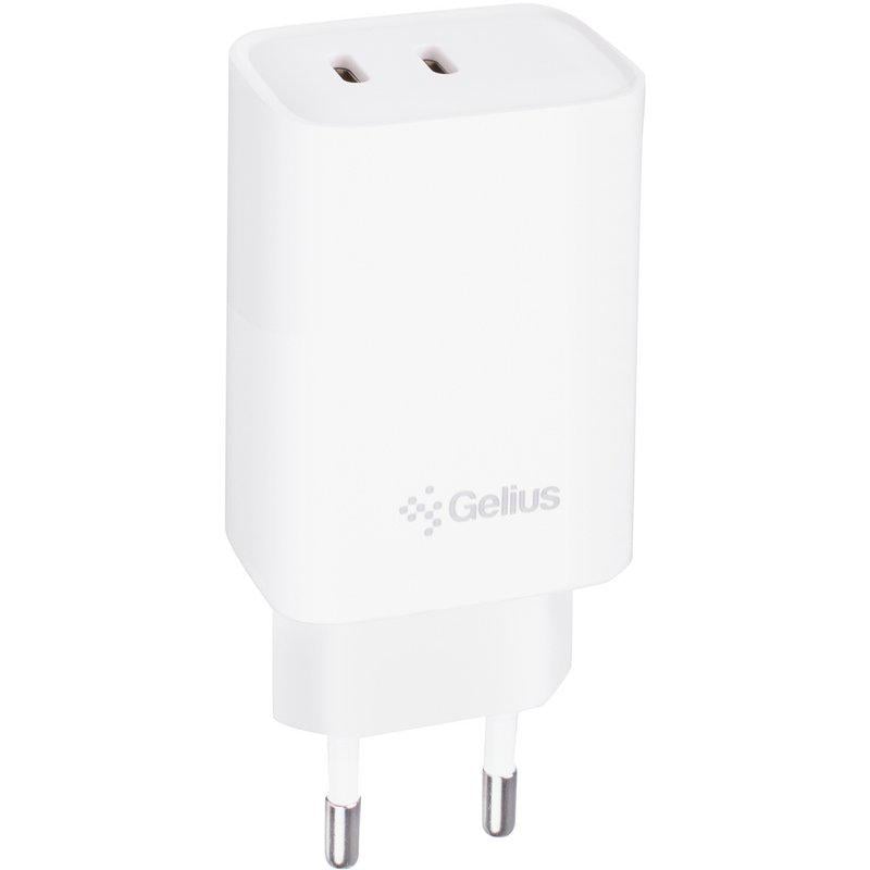 Зарядний пристрій мережевий Gelius Dos GP-HC062 40W 2Type-C White (99740)