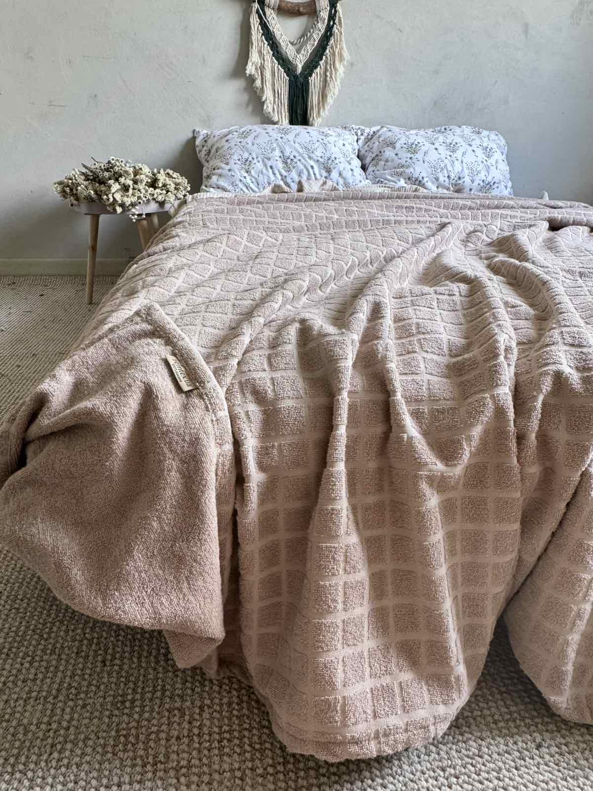 Простынь-покрывало махровое PALERMO 120х200 см Капучино - фото 8 Простынь-покрывало махровое PALERMO 120х200 см Капучино - фото 8