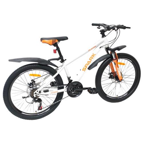 Велосипед Spark PLAYER колеса 24"/сталева рама 13" Біло-помаранчевий (26351985) - фото 4 Велосипед Spark PLAYER колеса 24"/сталева рама 13" Біло-помаранчевий (26351985) - фото 4
