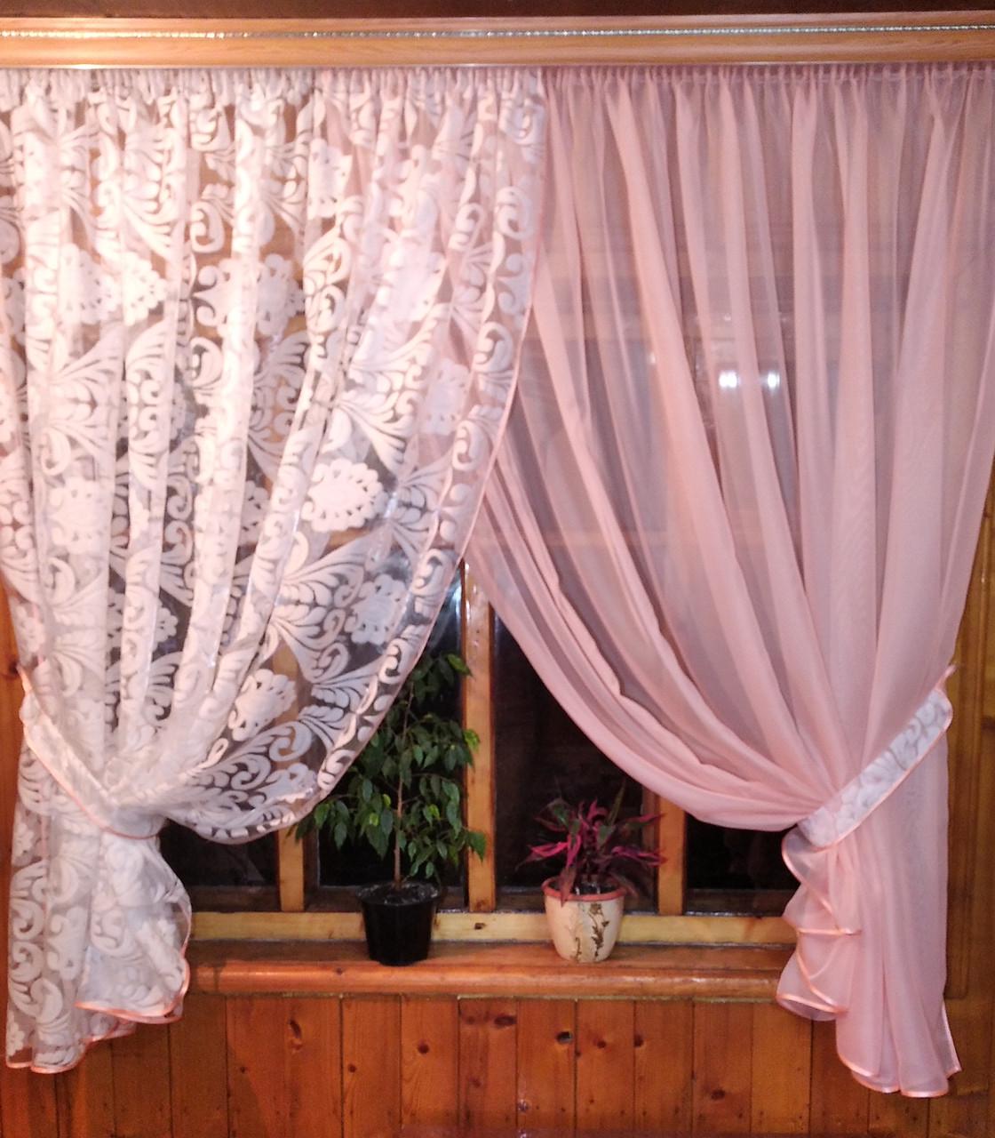 Шторы Вероника эльзас Персиковый (1309337194) - фото 2 Шторы Вероника эльзас Персиковый (1309337194) - фото 2