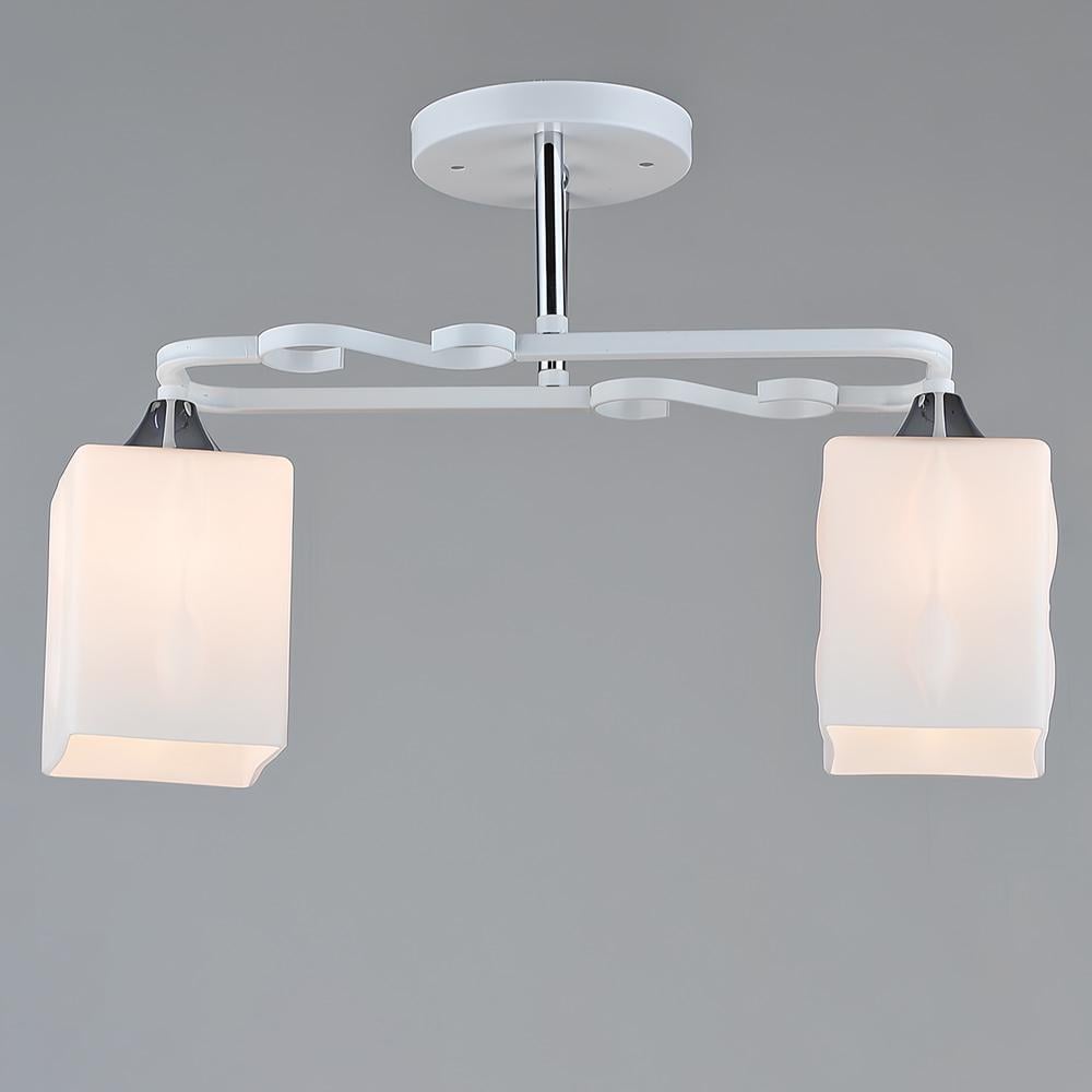 Люстра потолочная Light House SR-19616/2 WT/CH E27 Белый/Хром