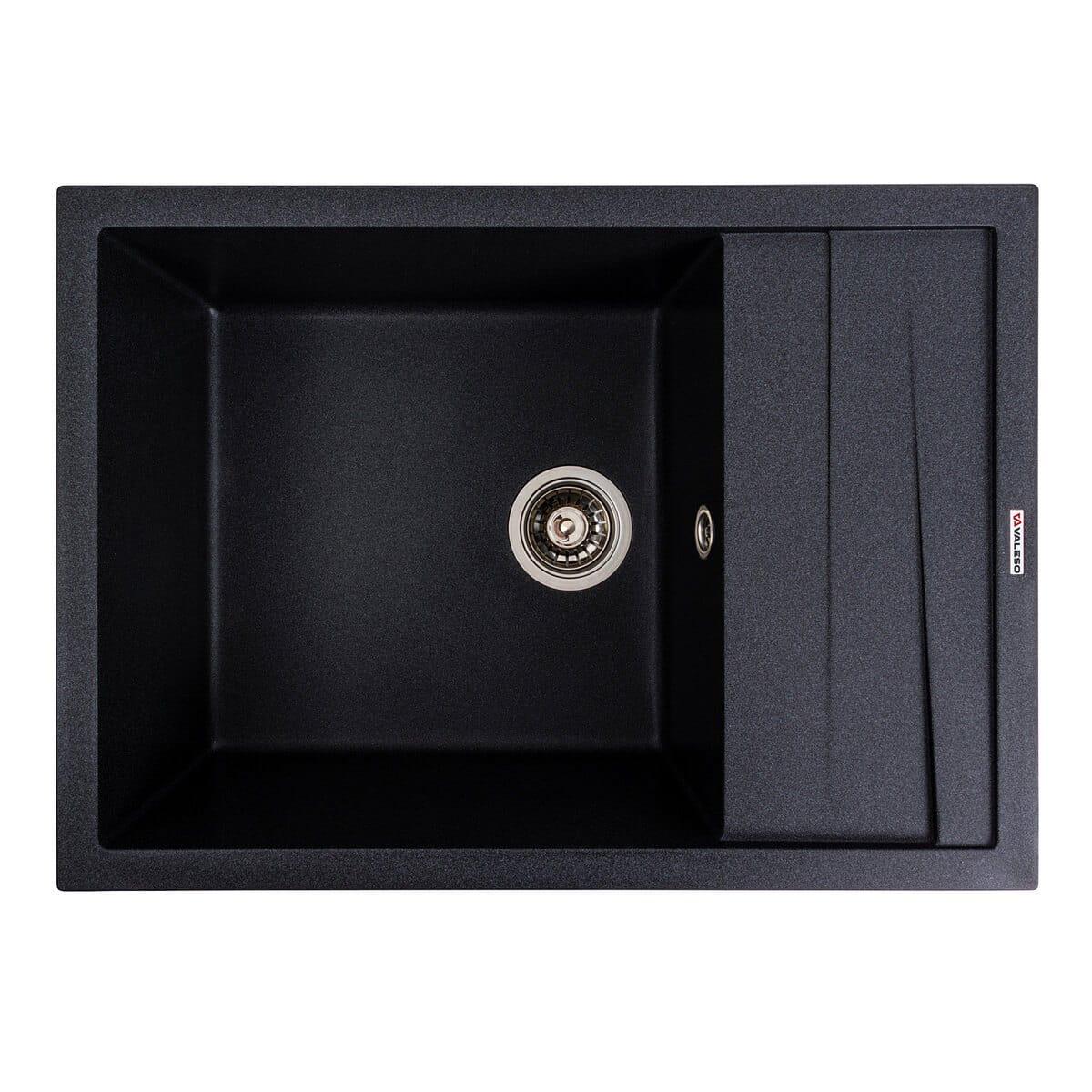 Мойка гранитная Valeso Cascada 700х500 врезная прямоугольная Карбон матовый (PLTM-SP000047165)