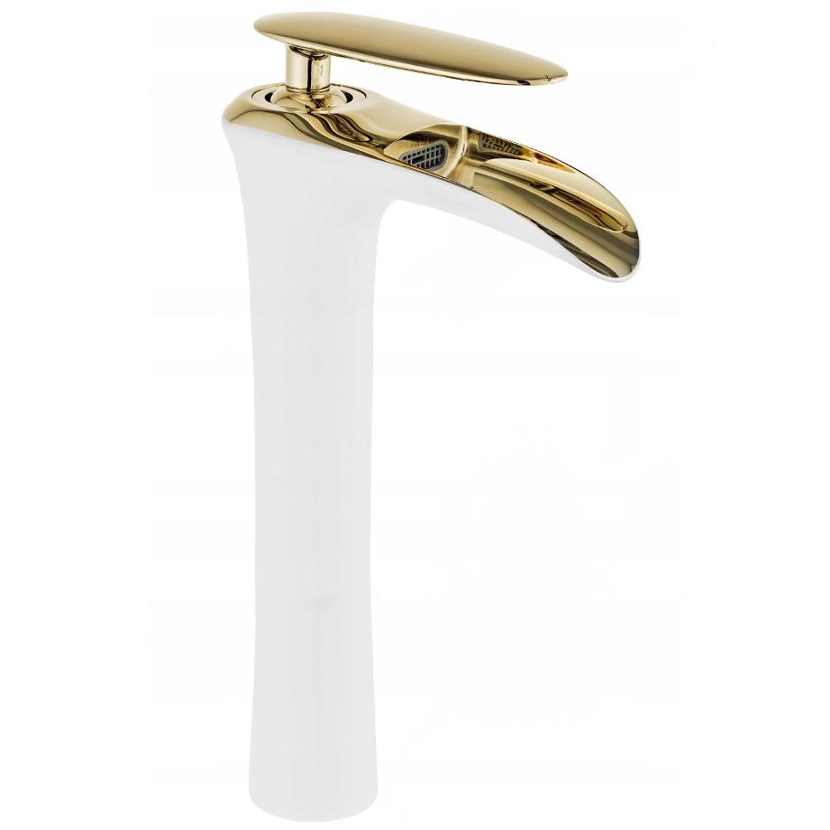 Смеситель для умывальника Mexen Lyra MEX-745310-25 высокий однорычажный Белый (171684) Смеситель для умывальника Mexen Lyra MEX-745310-25 высокий однорычажный Белый (171684)