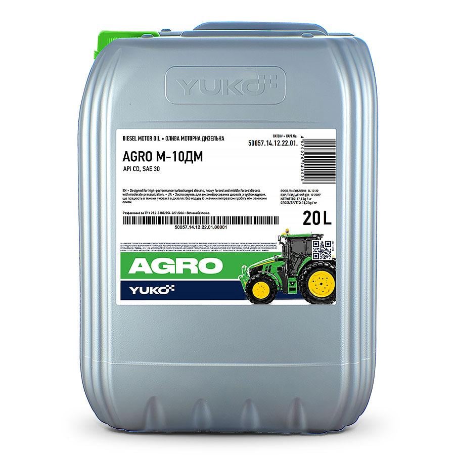 Моторная смазка YUKO AGRO М-10ДМ 20 л (183371)