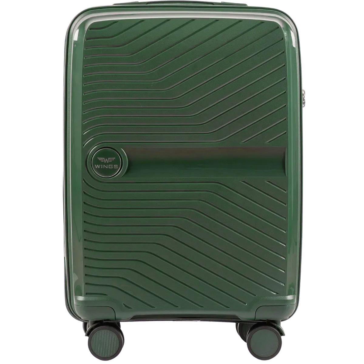 Чемодан полипропиленовый Wings 181-04 малый Зеленый (Wp00523) - фото 2 Чемодан полипропиленовый Wings 181-04 малый Зеленый (Wp00523) - фото 2