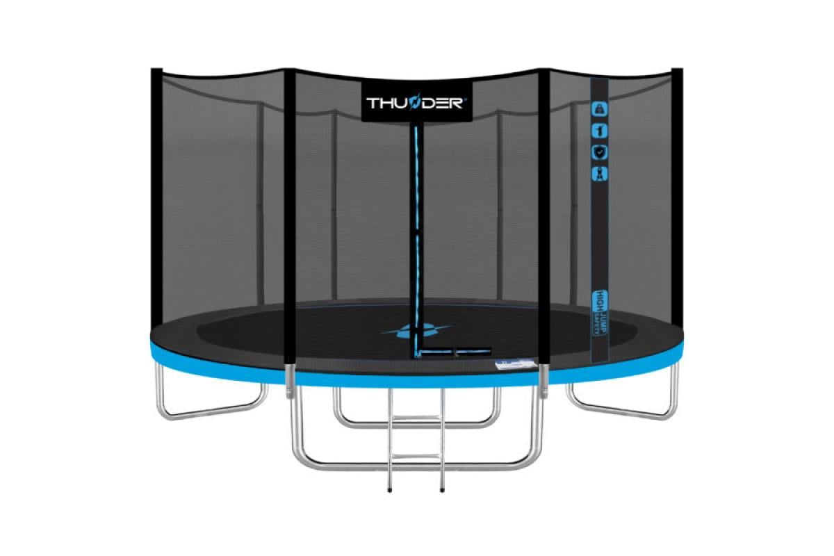 Батут с внутренней сеткой Thunder OUTSIDE PRO 12FT 366 см Black/Blue (62056)