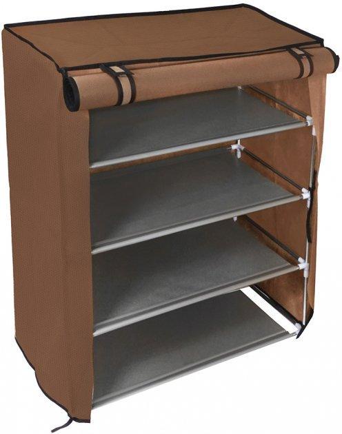 Полка-шкаф для обуви тканевая UKC A-5 90x56x27 Коричневый
