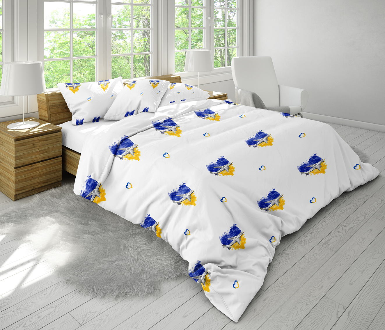 Комплект постельного белья Поликотон евро 50x70 см (8452748)