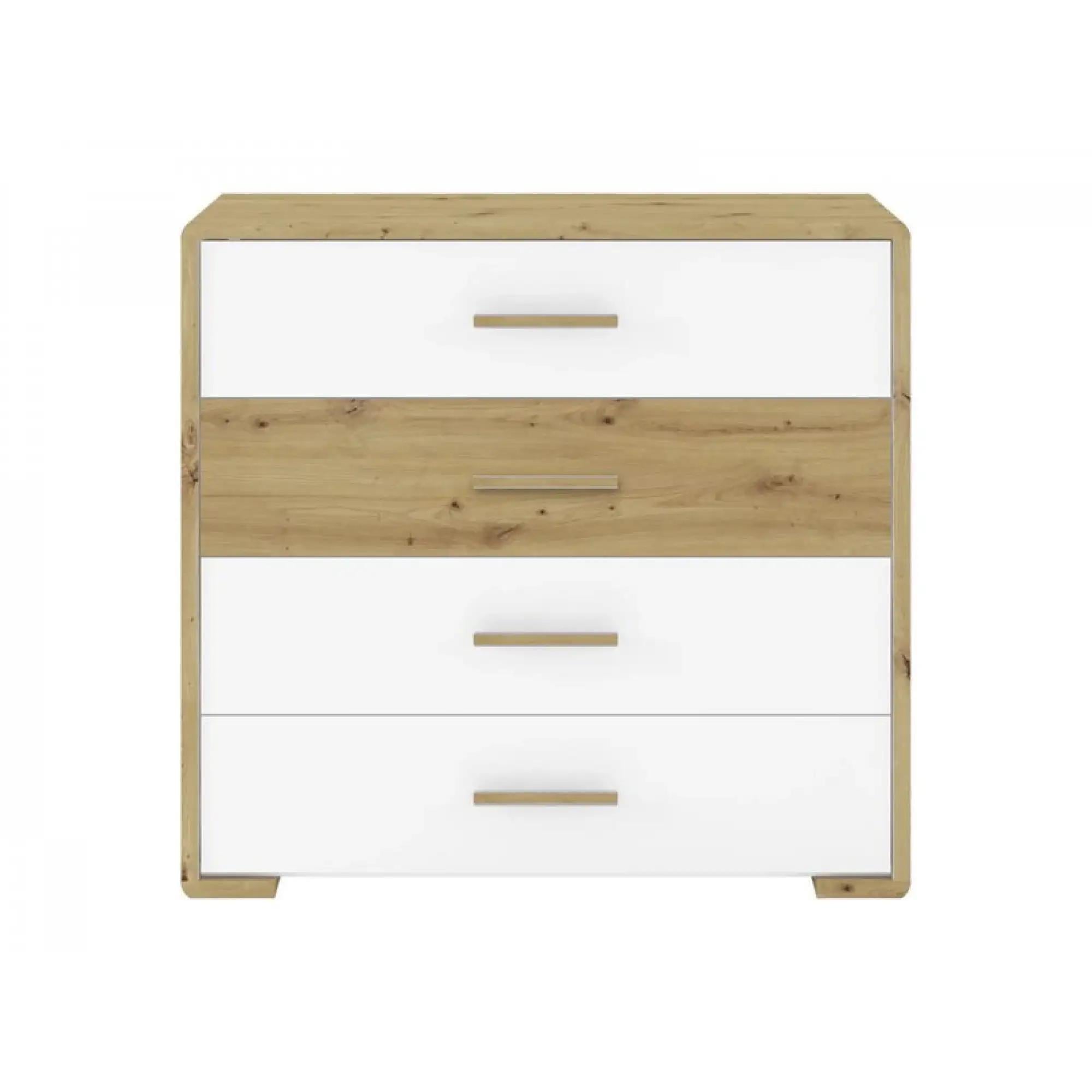 Комод в спальню Гербор Бука KOM4S с телескопами Нимфея альба/Дуб артизан (00000057638) Комод в спальню Гербор Бука KOM4S с телескопами Нимфея альба/Дуб артизан (00000057638)