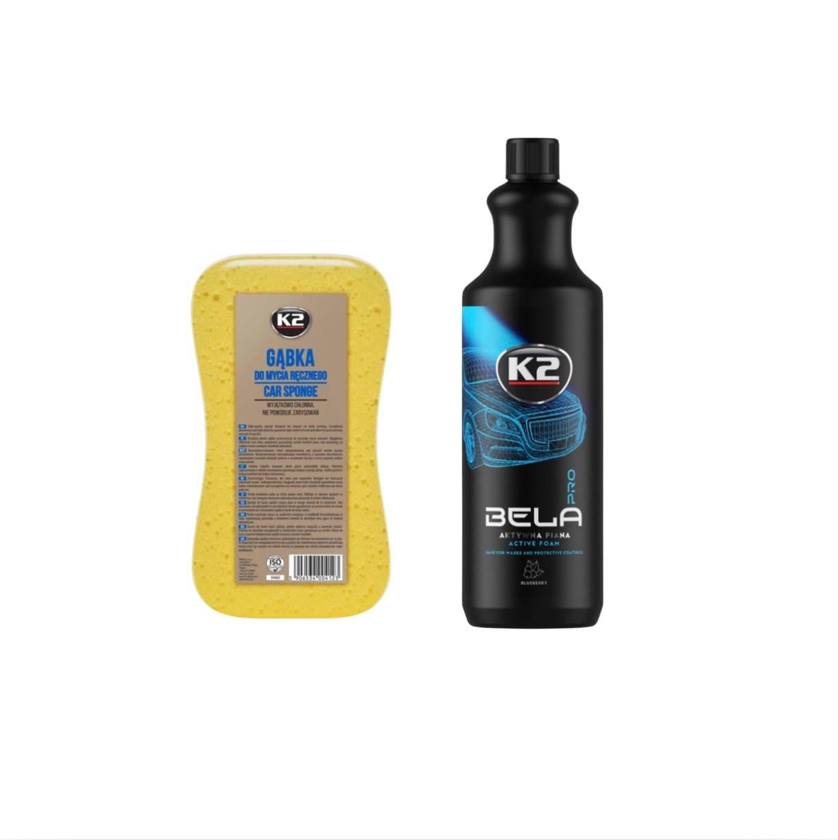 Набор для бесконтактной мойки автомобиля K2 Bela Pro Blueberry/губка Car Sponge (FG5462)