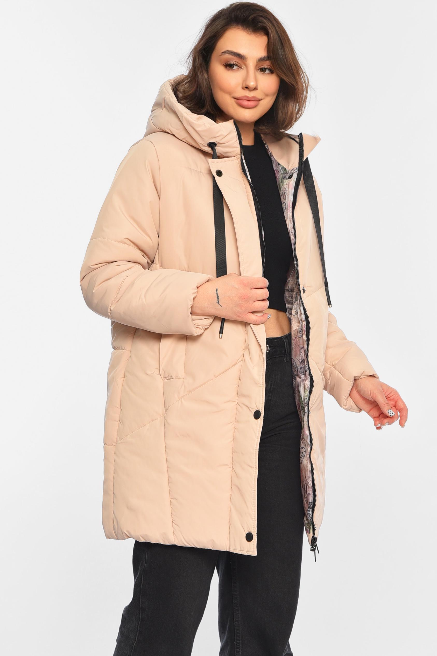 Куртка женская демисезонная S Светло-бежевый (196443) - фото 2