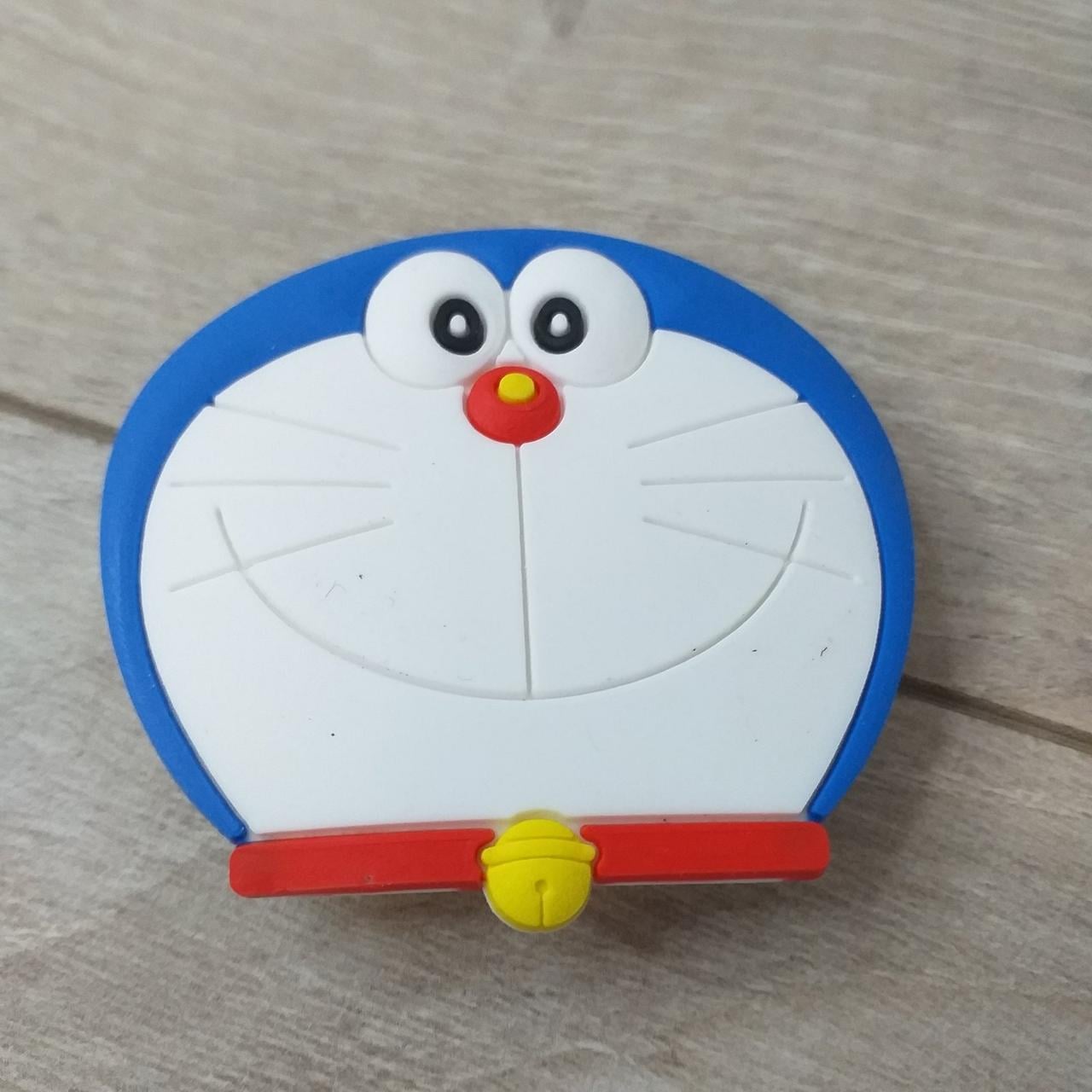 Попсокет держатель для телефона 3D Кот Doraemon Белый/Голубой (KG-10586)