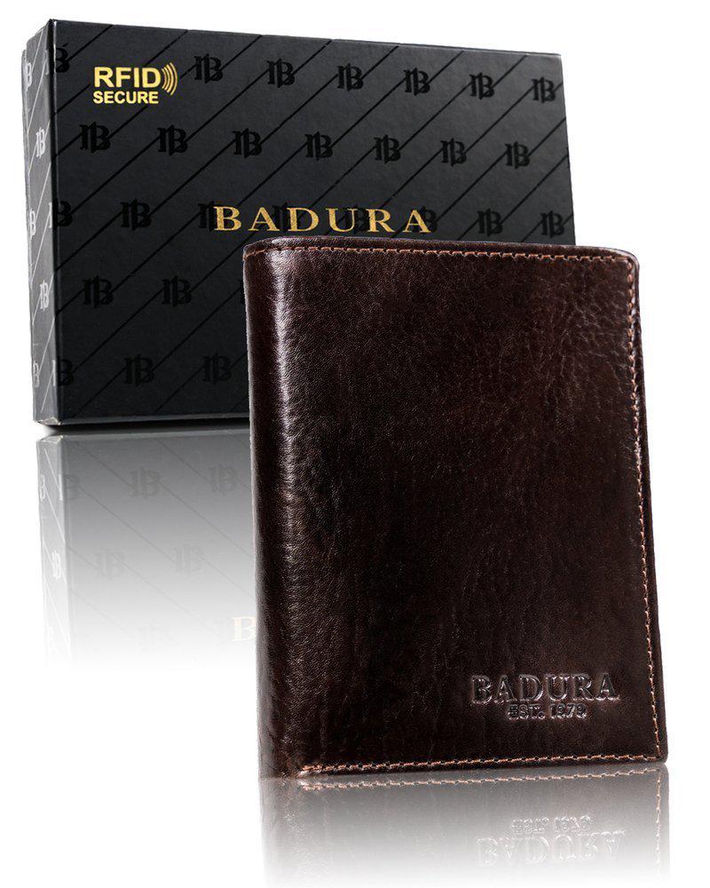 Кошелек мужской кожаный Badura B-N4-MIL MARRONE