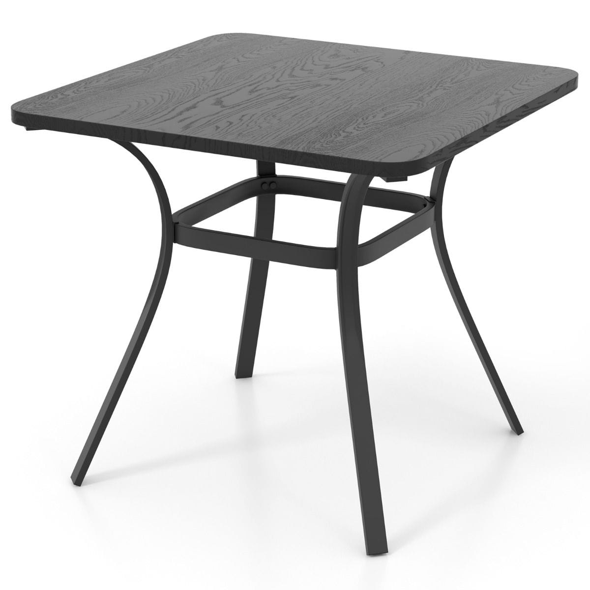 Стол садовый 80x80x73 см Серый (COSTWAY-01526)