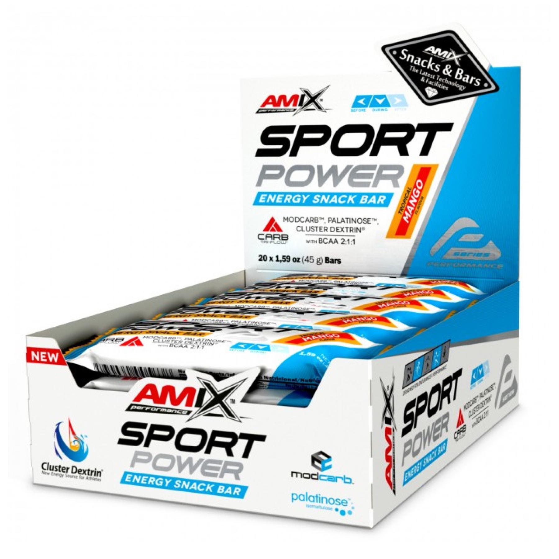 Спортивный батончик Sport Power Energi Snack Bar 20x45 г Tropical Mango (2022-10-0926)
