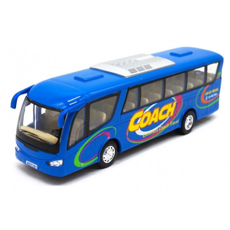 Автобус KINSFUN інерційний туристичний 1:16 Синій (KS 7101 W)