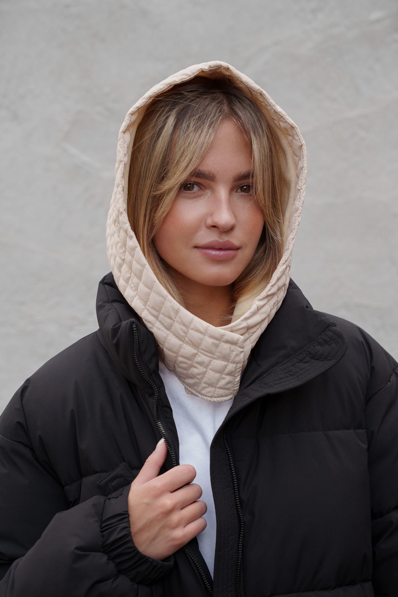 Шапка-капюшон Without Brand Jesica Большая клетка Beige (8055921) Шапка-капюшон Without Brand Jesica Большая клетка Beige (8055921)