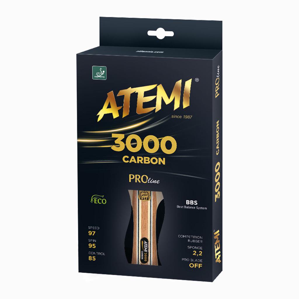 Ракетка для настольного тенниса Atemi 3000 PRO Carbon ECO-Line - фото 2