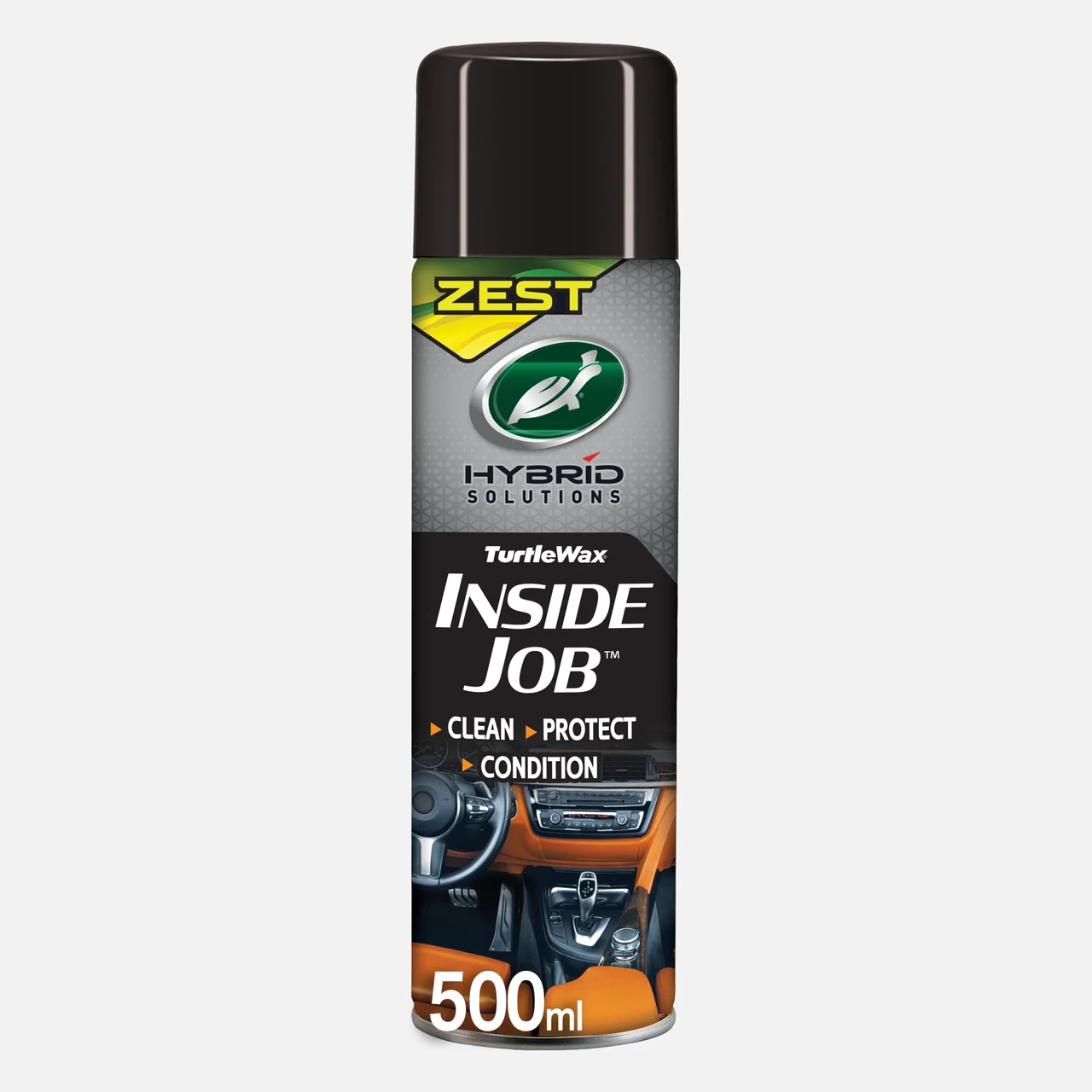 Очиститель салона пенный Turtle Wax Hybrid Solutions Inside Job Zest Лимон 500 мл (54556)