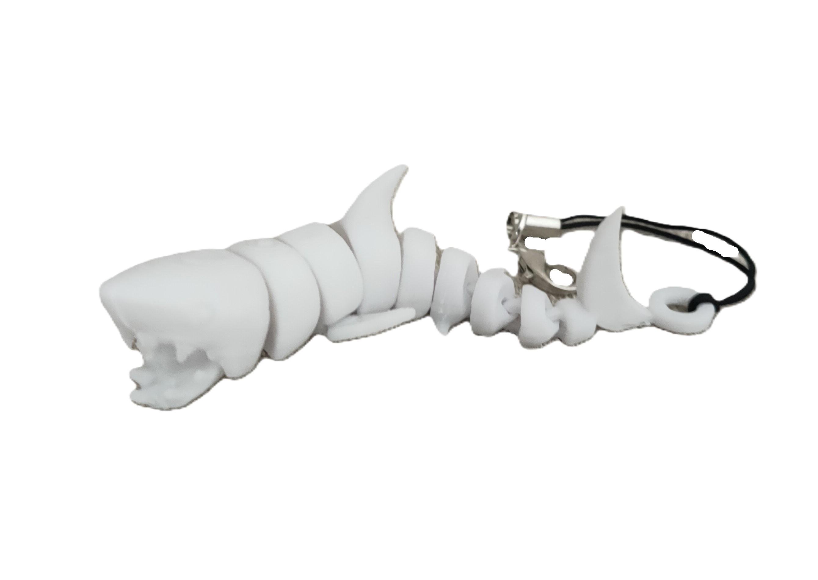 Брелок подвижная Акула с подвижной челюстью 27х81х18 мм (AKL-05G-BIG)