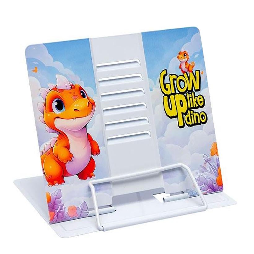 Подставка для книг металлическая Bambi Grow up like dino Голубой (KP-406-B-45)