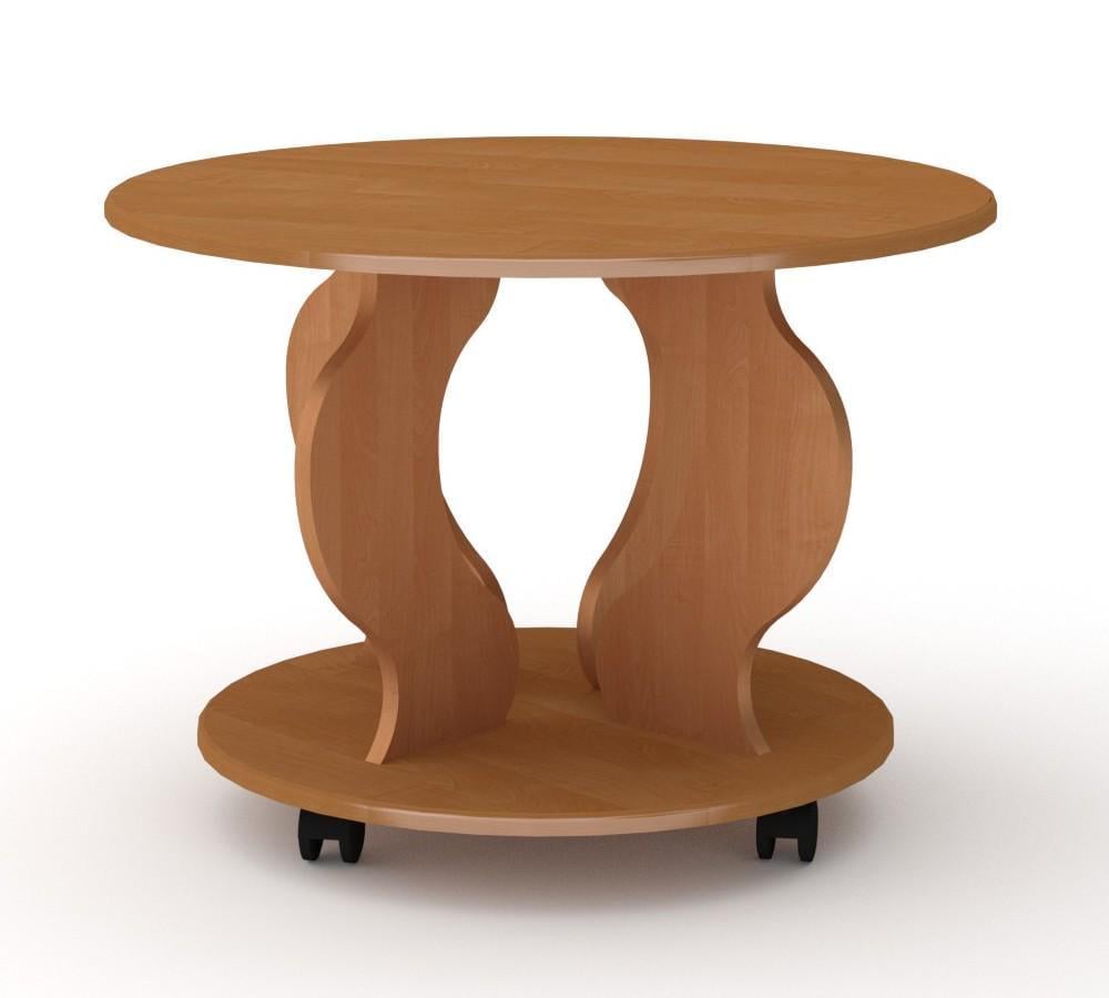 Стіл журнальний Компаніт Рінг МДФ Вільха