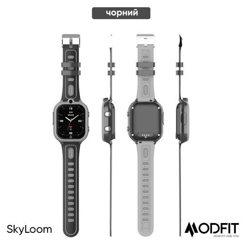 Смарт-годинник дитячий Modfit SkyLoom All Black (1947405332) - фото 6