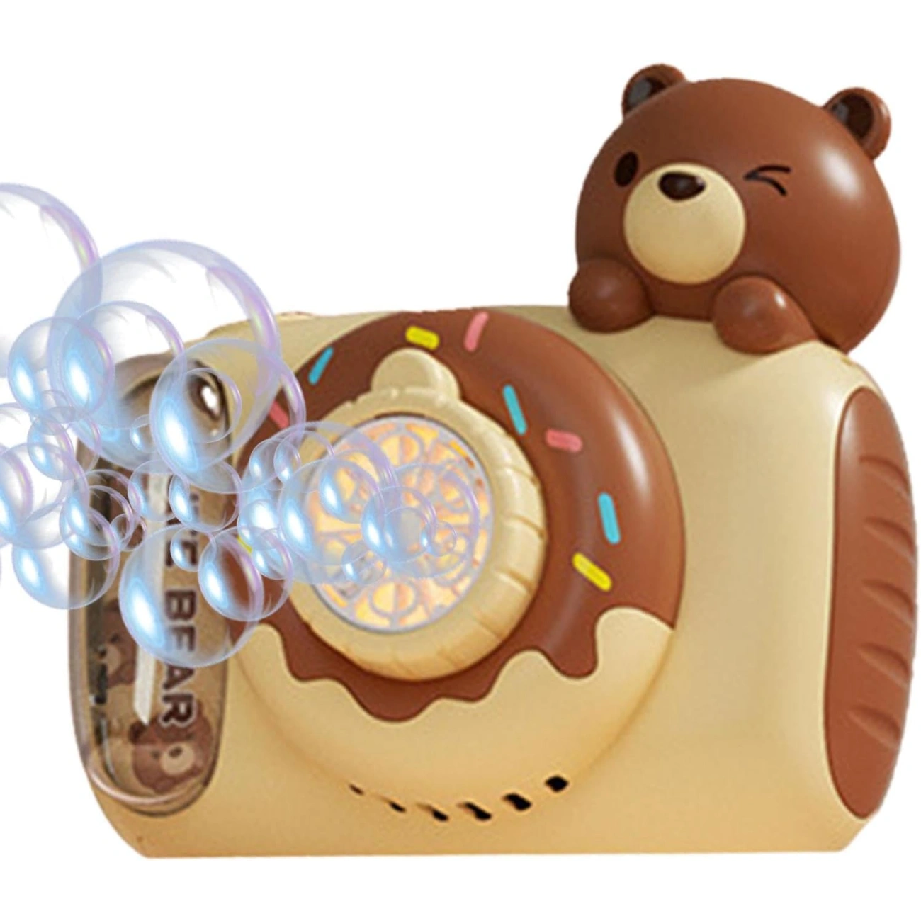 Аппарат мыльнопузырьковый HL 038 D с подсветкой/камерой и удобным ремешком (29198620) - фото 7 Аппарат мыльнопузырьковый HL 038 D с подсветкой/камерой и удобным ремешком (29198620) - фото 7