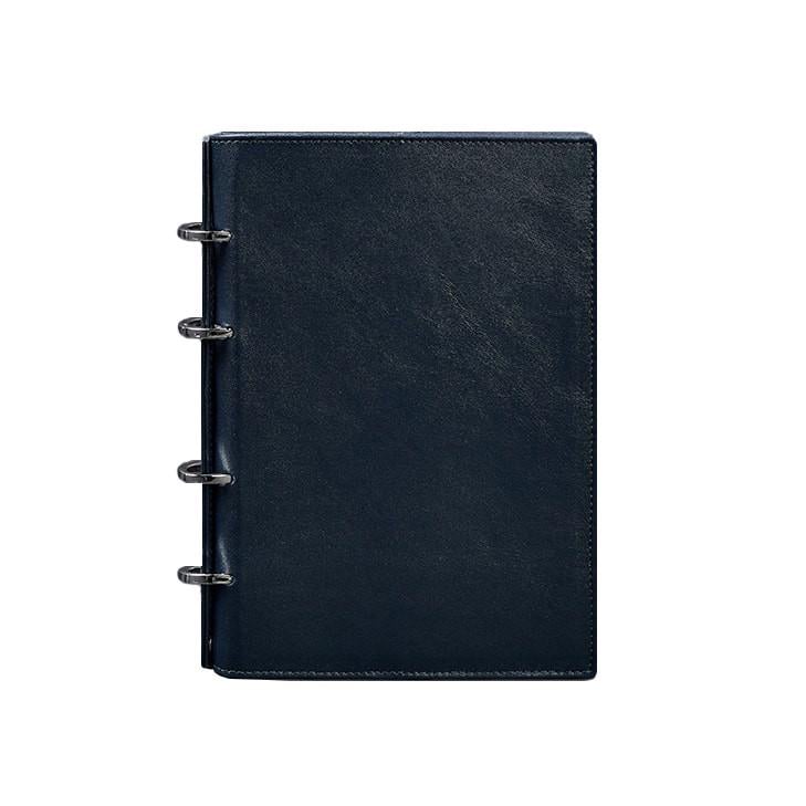 Блокнот шкіряний Софт-бук 9.0 на кільцях з твердою обкладинкою Синій (A-026823)
